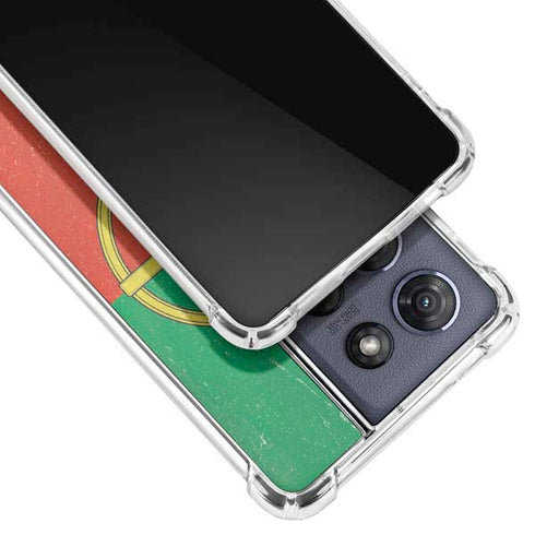 Portugal Flag Distressed Moto G Play 5G (2025) Clear Case